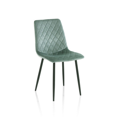 Set of 4 VALDINA chairs aquamarine