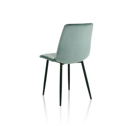 Set mit 4 VALDINA-Stühlen in Aquamarin