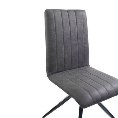 Set of 2 gray KIRA chairs