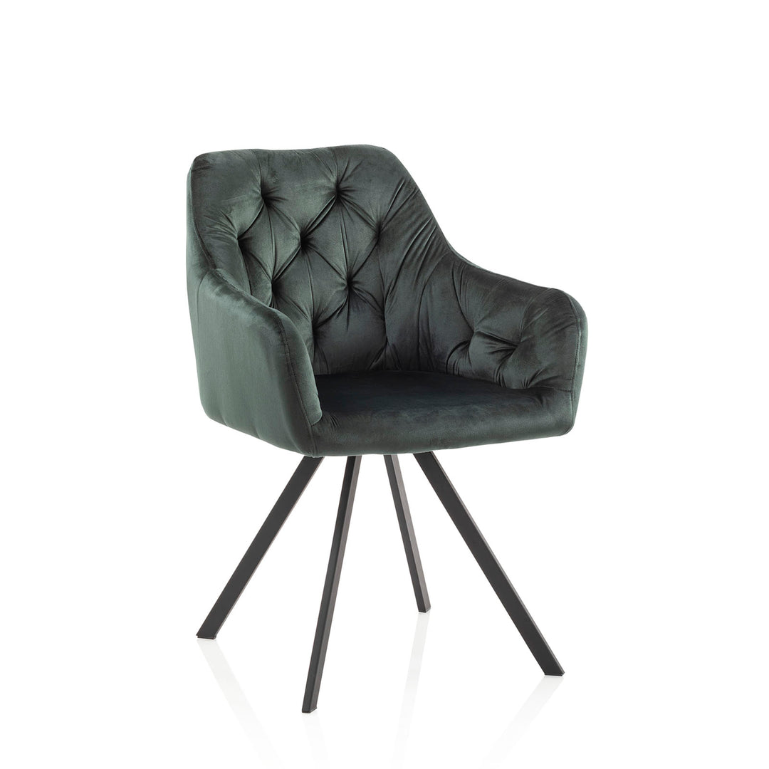 Set of 2 WRAP college green armchairs