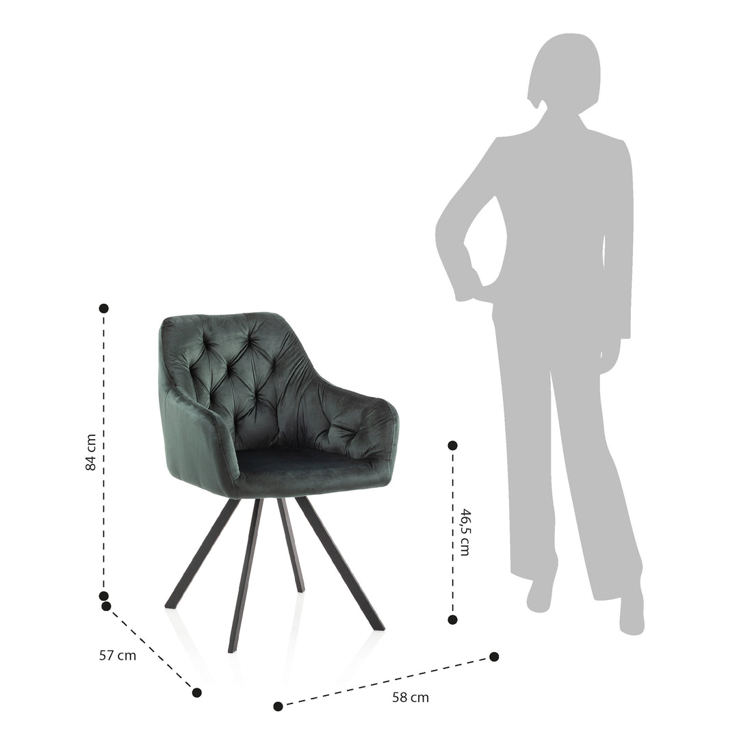 Set of 2 WRAP college green armchairs