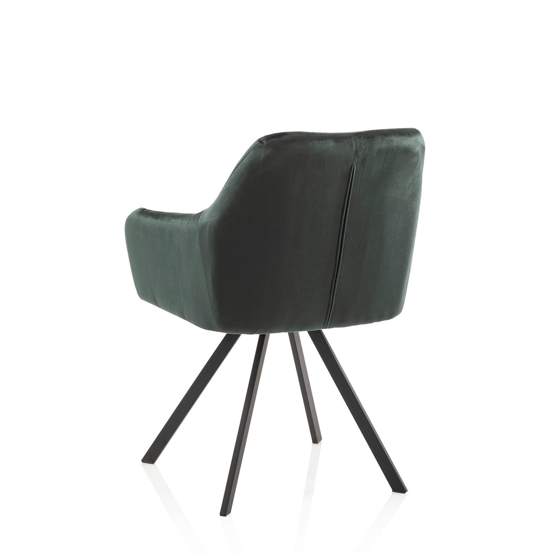 Set of 2 WRAP college green armchairs
