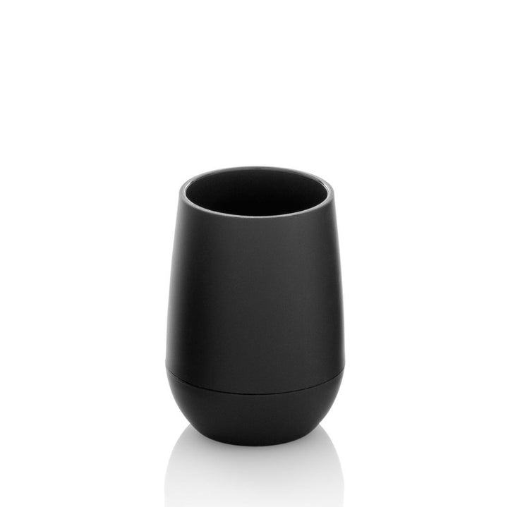 VOGUE black 4-piece bathroom set