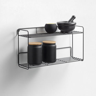 KAORI black wall shelf/shelf