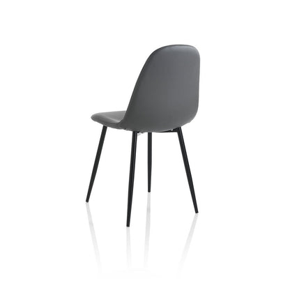 Set mit 4 grauen DATAIA-Stühlen