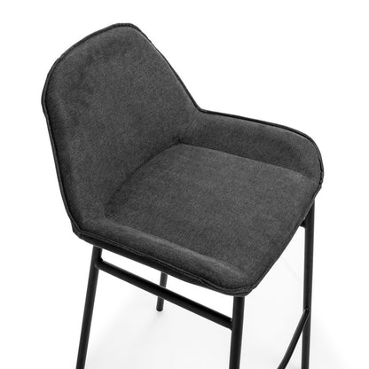 Set mit 2 dunkelgrauen MONTGOMERY-Hockern
