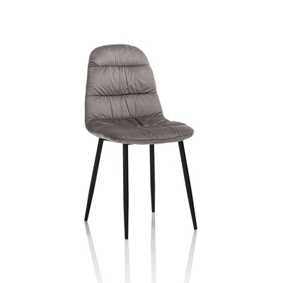 Set of 4 gray SANDY chairs