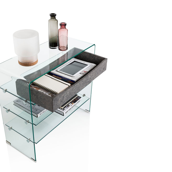 Console w/drawer YANGON concrete