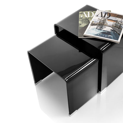 Set 2 tavolini DOBLE black