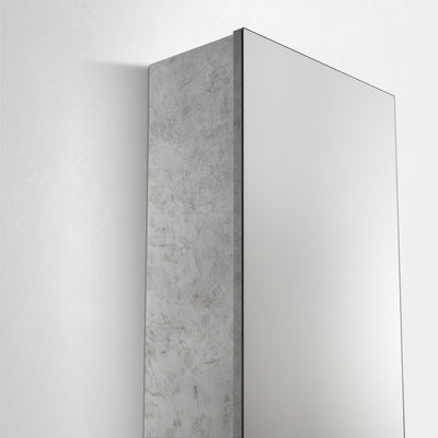 Scarpiera/Scaffale con specchio FREE cemento