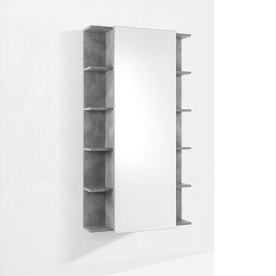 EFFE concrete shoe rack/shelf with mirror