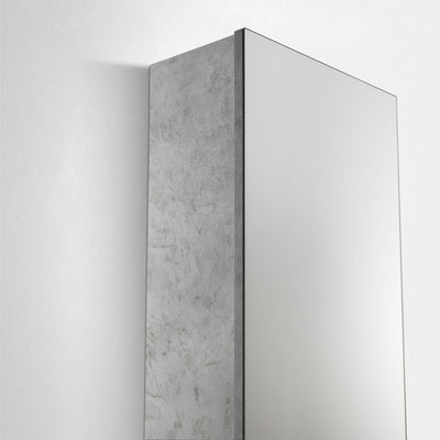 EFFE concrete shoe rack/shelf with mirror