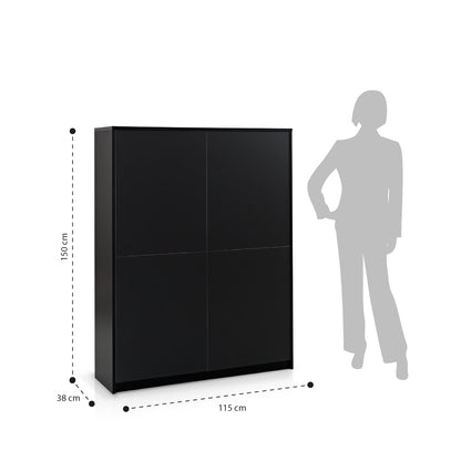 MAUI schwarzes hohes Sideboard