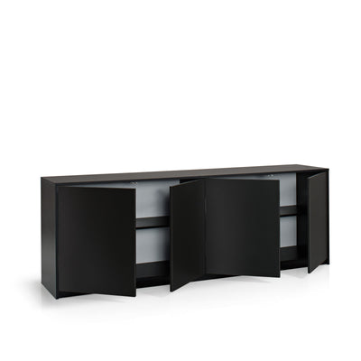 MAUI black 4-door sideboard