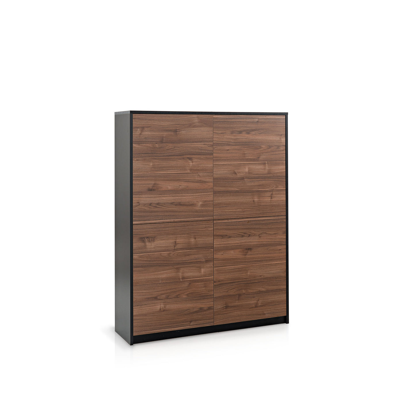 MILANO high sideboard black/walnut