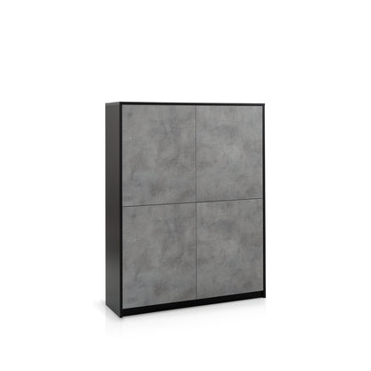 TUX hohes Sideboard in Schwarz/Zement