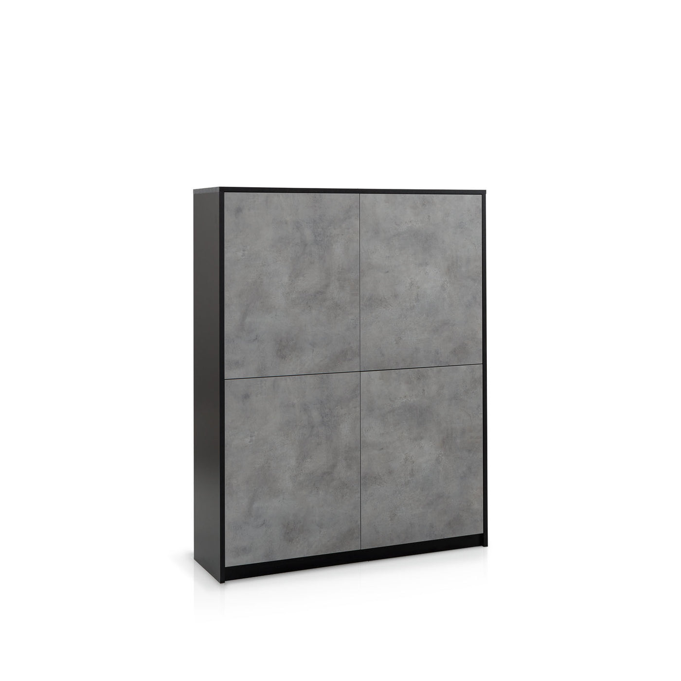 Credenza alta TUX nero/cemento