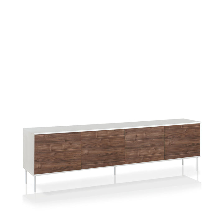 Buffet 4 ante MAINZ-S bianco/noce