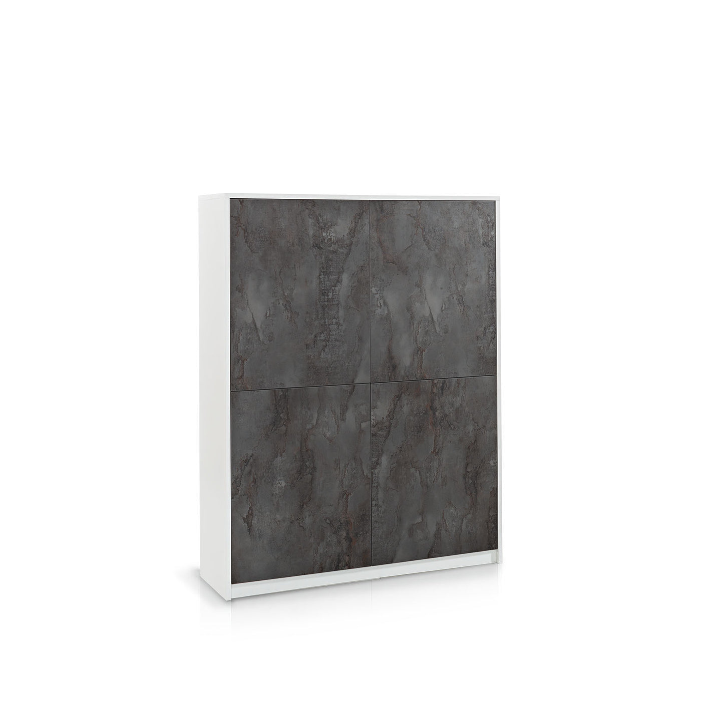 Credenza alta BLOIS bianco/ossido