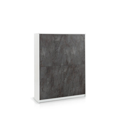 Credenza alta BLOIS bianco/ossido
