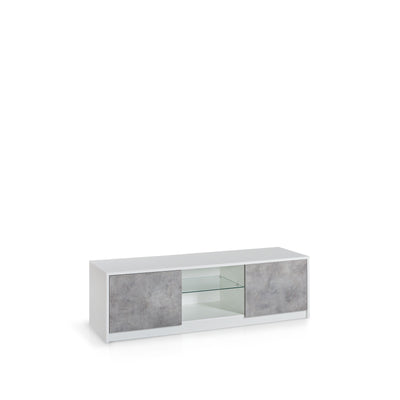 SKEE white/cement TV stand