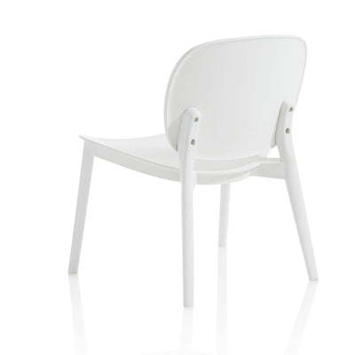 Set 2 MAHON white indoor/outdoor chairs