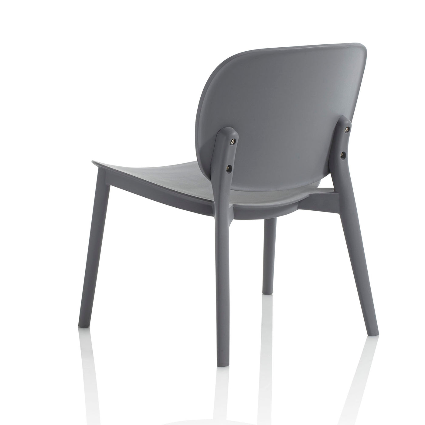 Set mit 2 grauen MAHON-Stühlen für den Innen- und Außenbereich