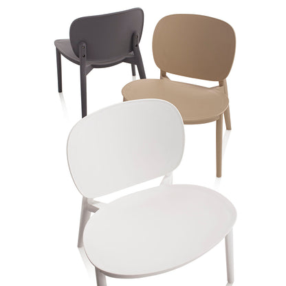 Set 2 Sedie da interno/esterno MAHON grigio