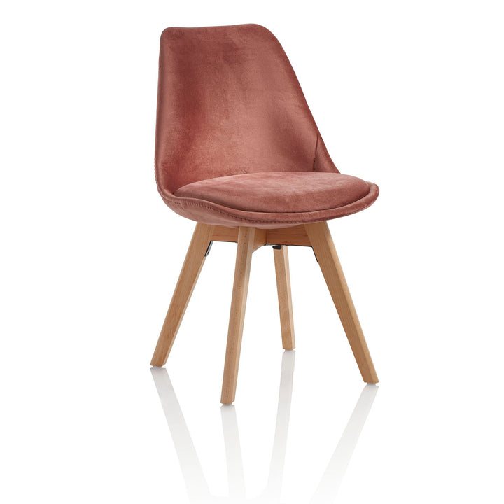 Set 4 Sedie OSBY rosa antico
