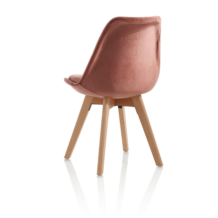 Set 4 Sedie OSBY rosa antico