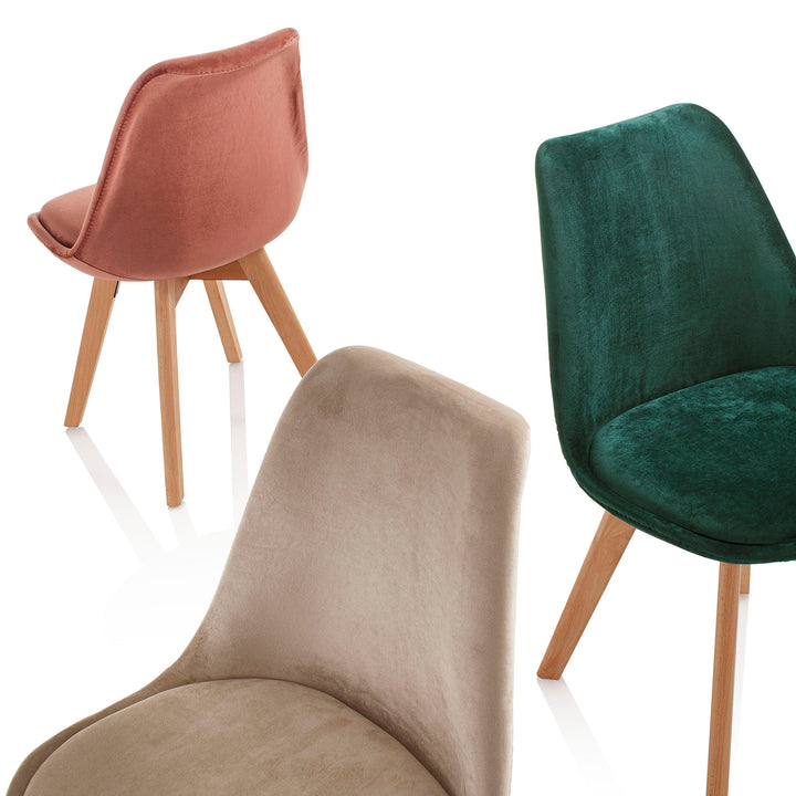 Set 4 Sedie OSBY rosa antico