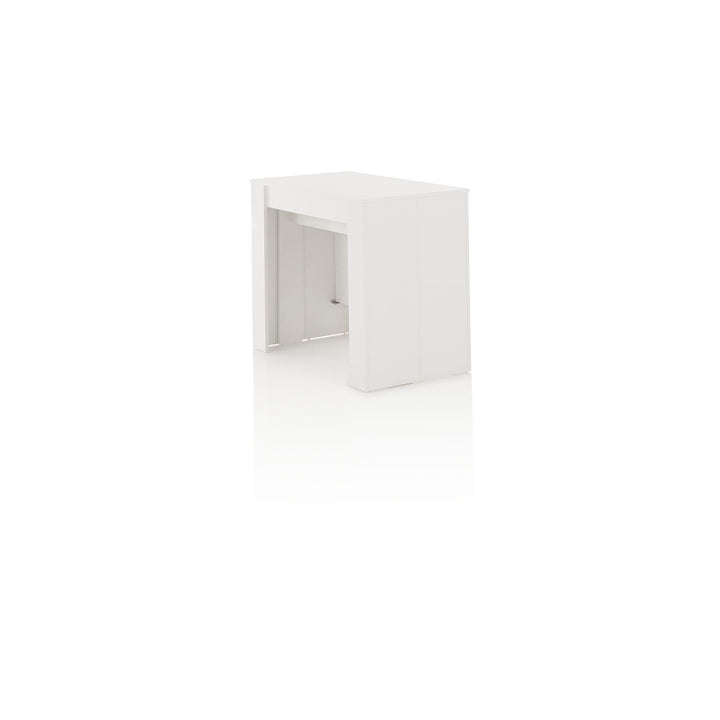 Glossy white STRETCH extendable console