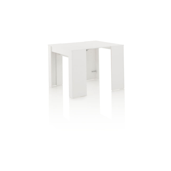 Glossy white STRETCH extendable console