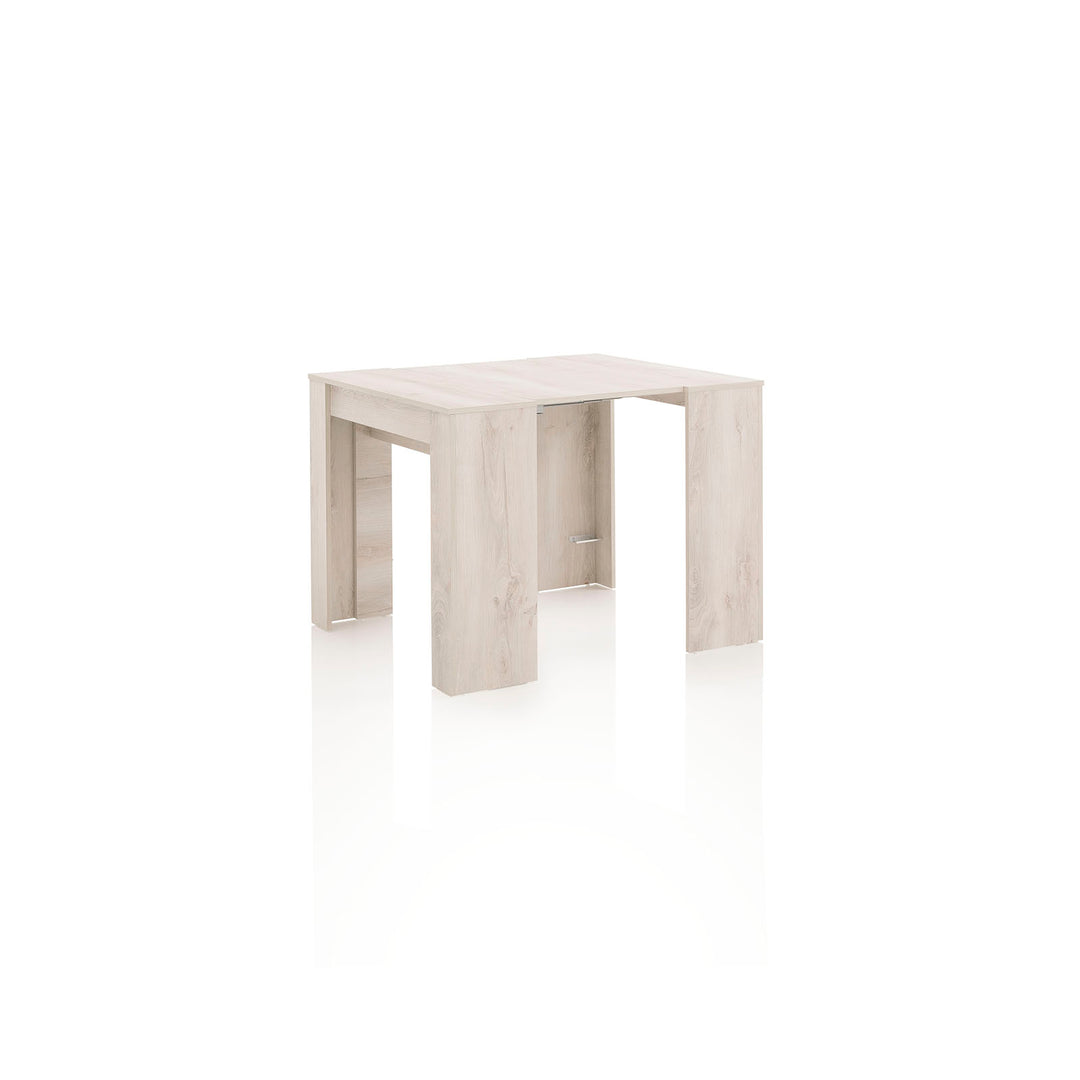 STRETCH extendable console in white pine