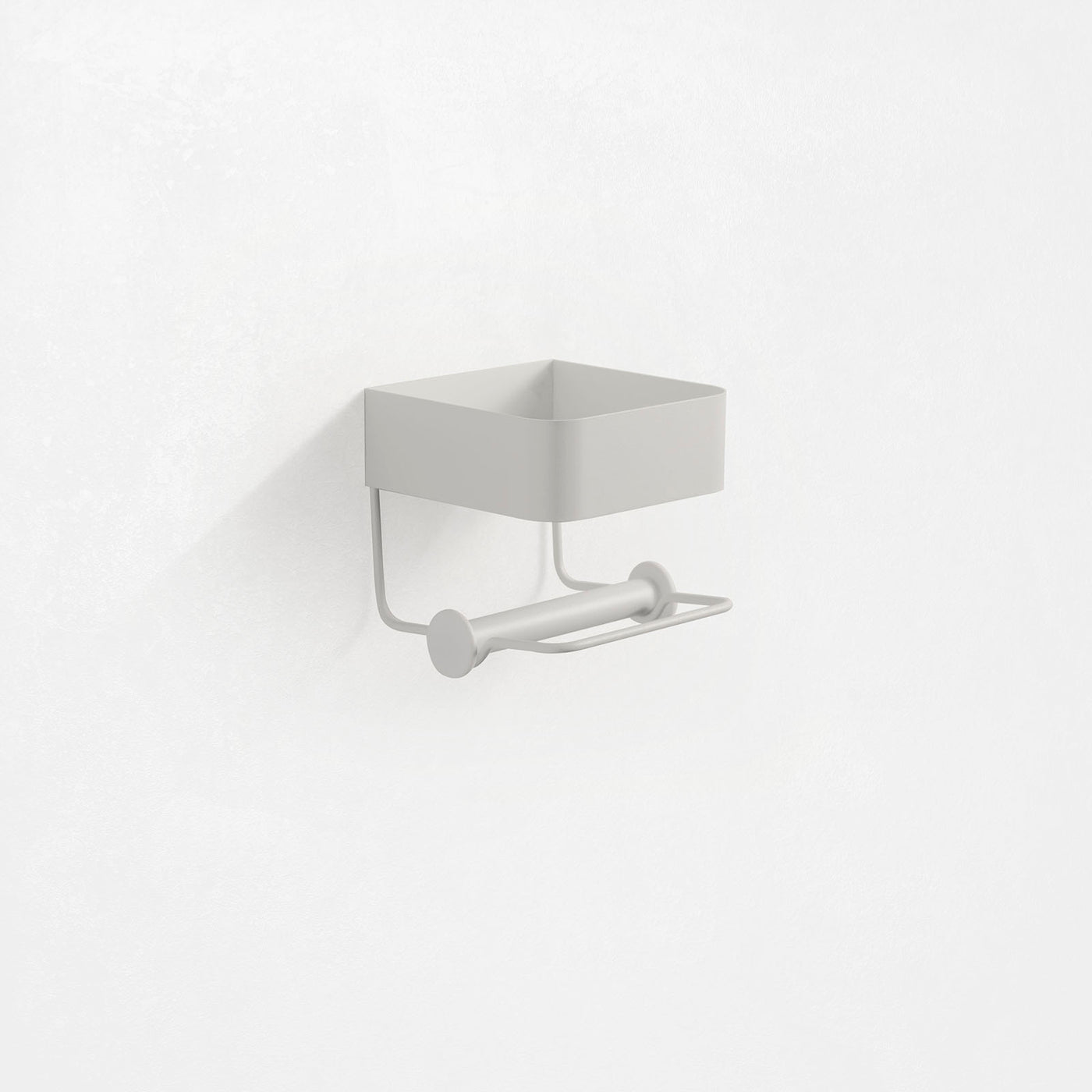 SHIMA white paper roll holder with shelf