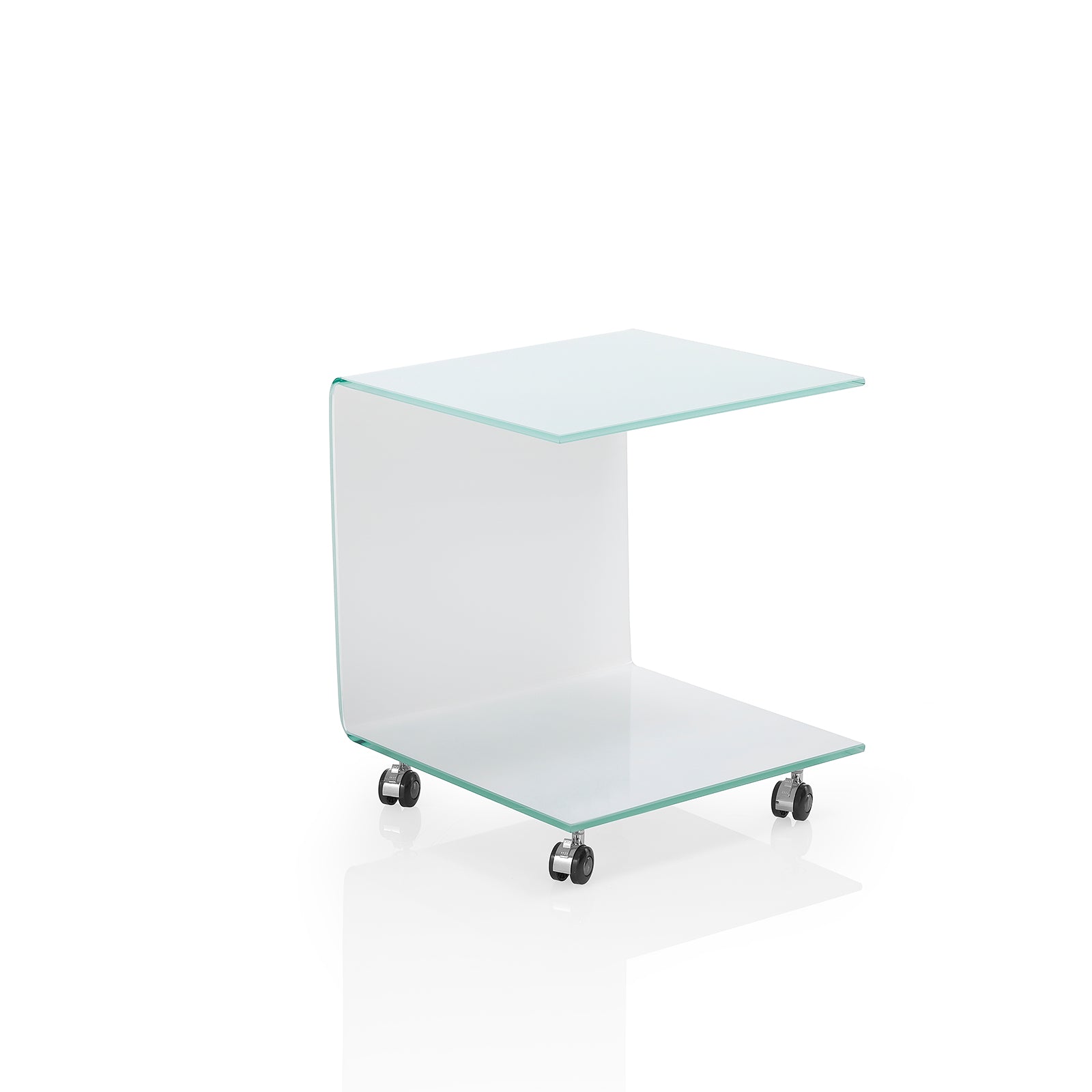 Tavolino con ruote SNAPPY bianco