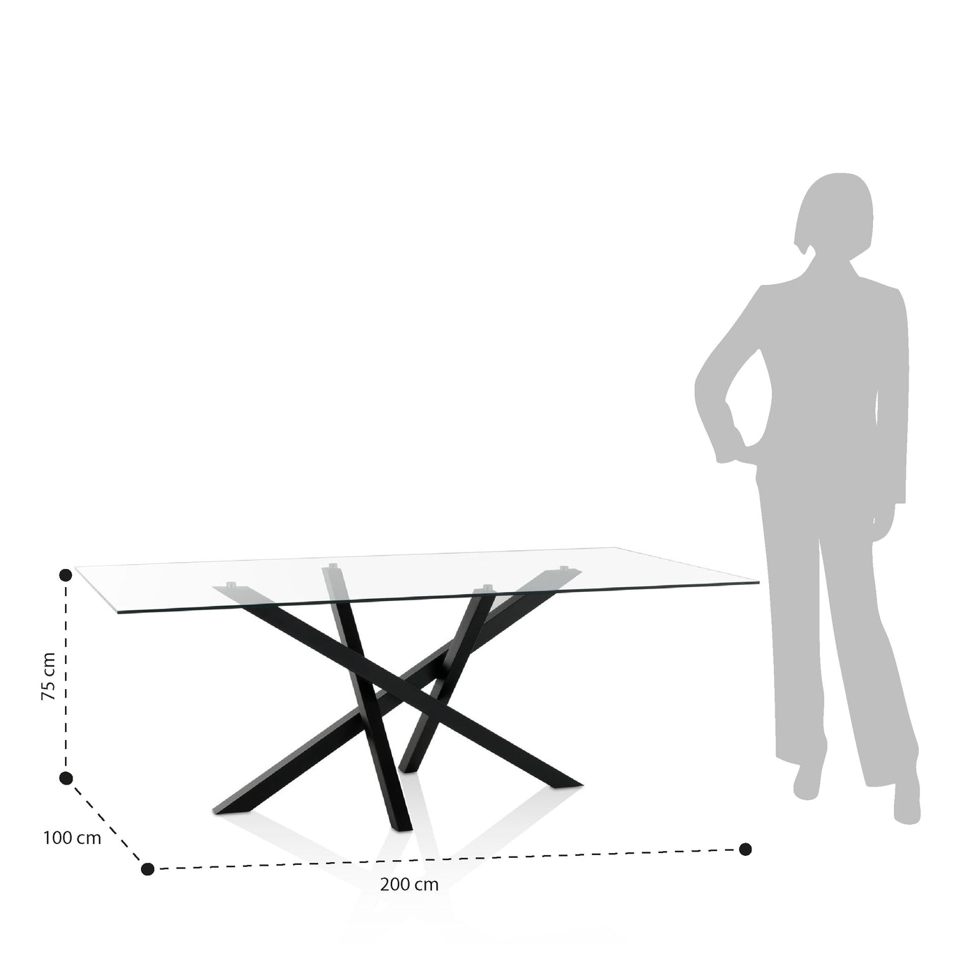 HARBIN Tisch schwarz