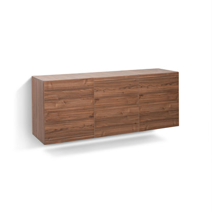 COZY walnut wall module