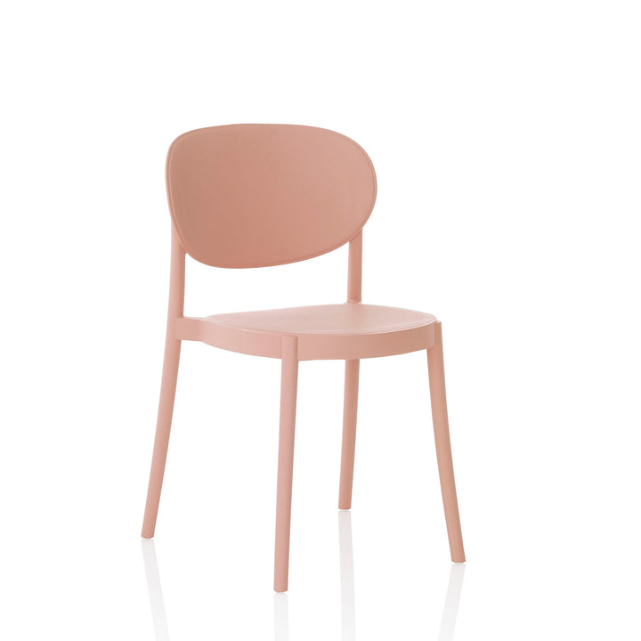 Set 4 Sedie interno/esterno ICE rosa