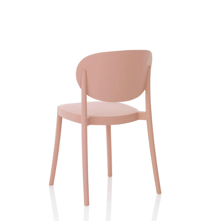 Set 4 Sedie interno/esterno ICE rosa