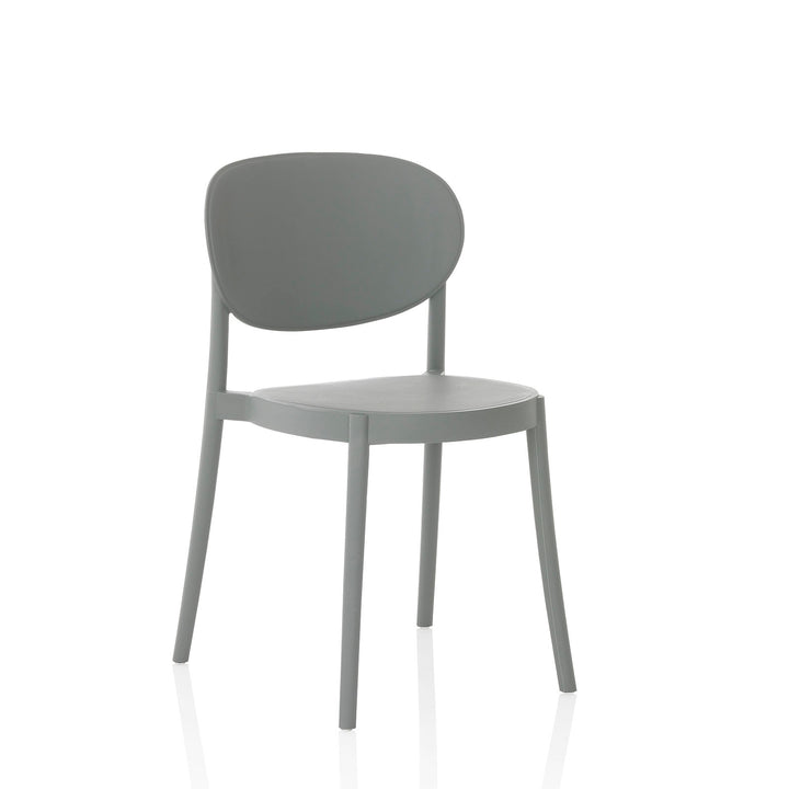 Set 4 Sedie interno/esterno ICE grigio