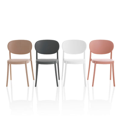 Set 4 Sedie interno/esterno ICE grigio
