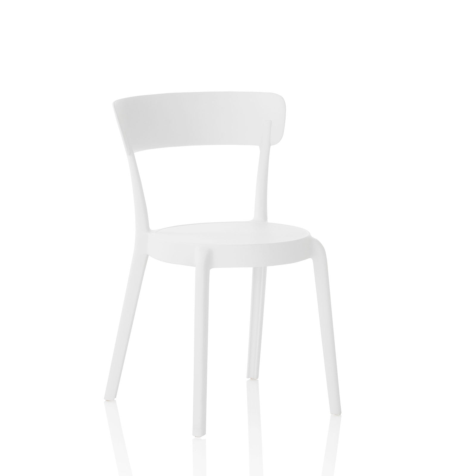 Set 4 Sedie interno/esterno MOSS bianco