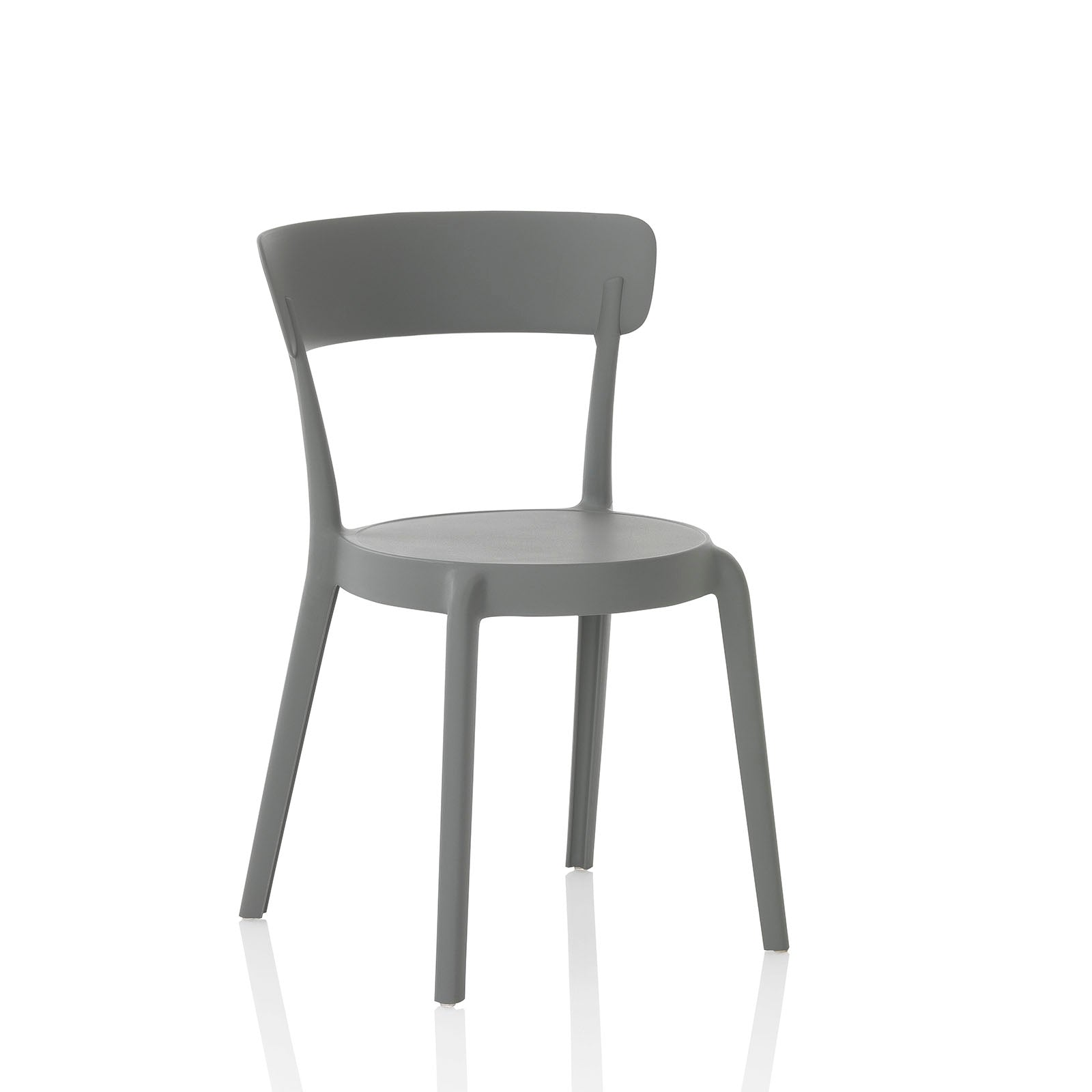 Set 4 Sedie interno/esterno MOSS grigio