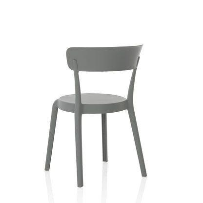 Set 4 Sedie interno/esterno MOSS grigio
