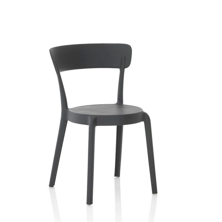 Set 4 Sedie interno/esterno MOSS antracite