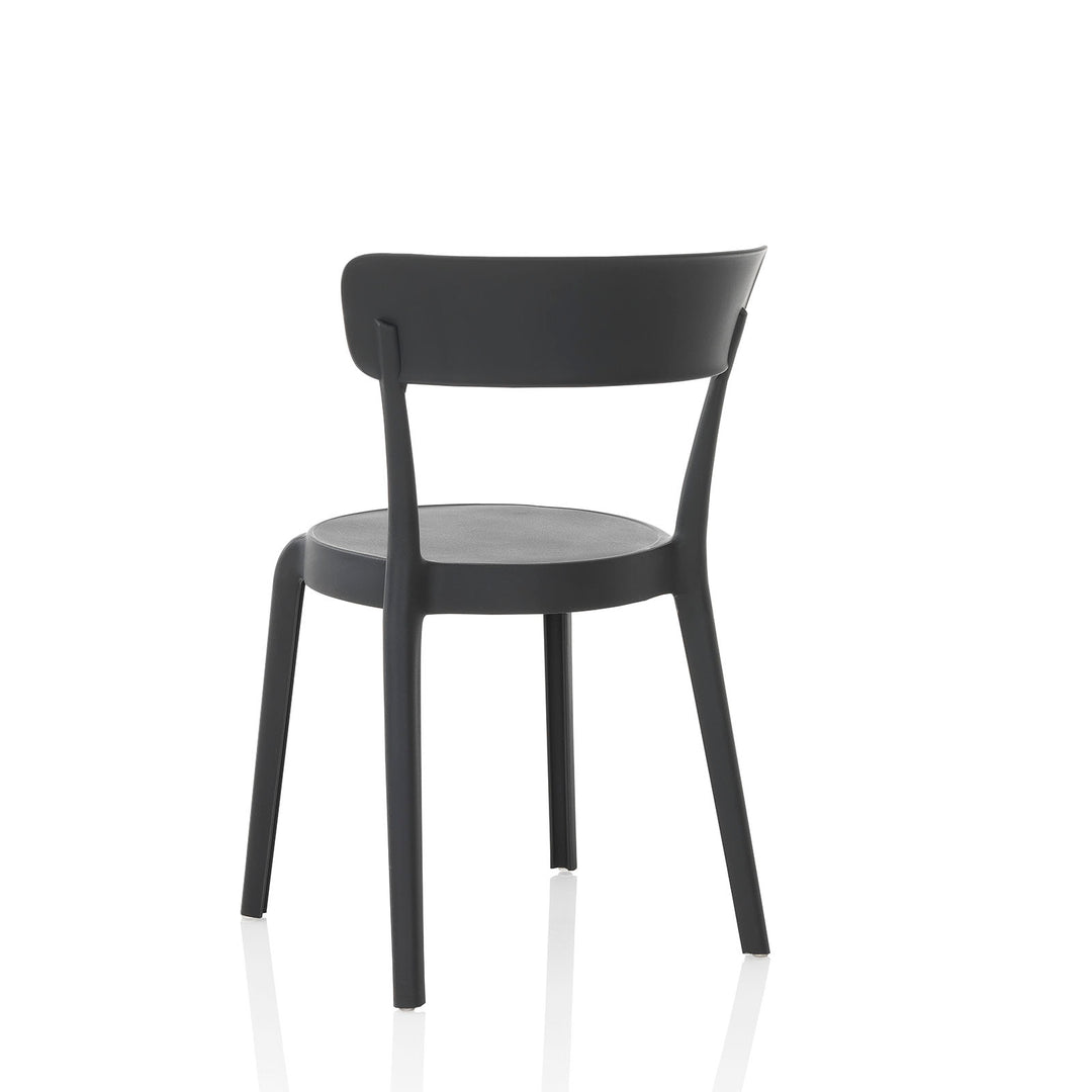 Set 4 Sedie interno/esterno MOSS antracite