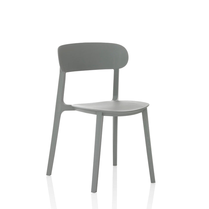 Set 4 Sedie interno/esterno LUNA grigio
