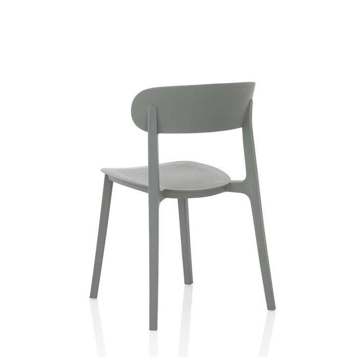 Set 4 Sedie interno/esterno LUNA grigio