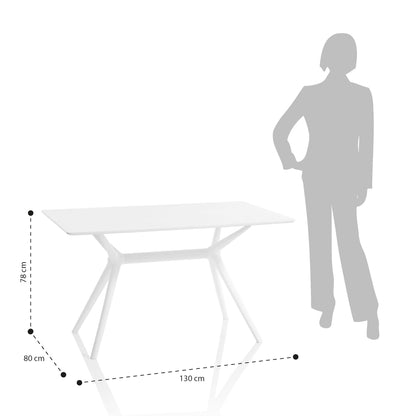 Indoor/outdoor table SNAKE white